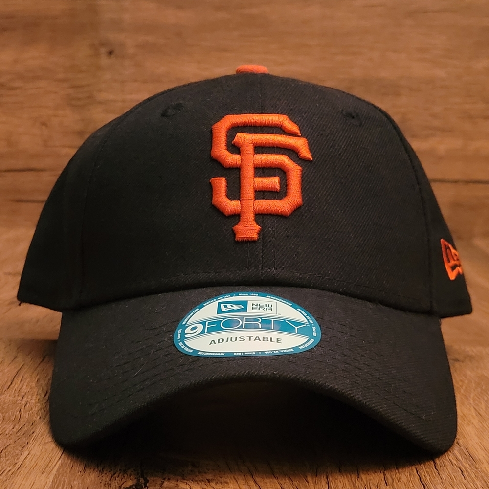 New Era 9FORTY MLB San Francisco Giants Team Logo Black/Orange Adjustable Hat